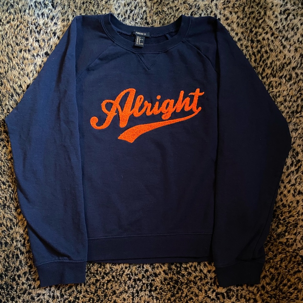graphic tufted pullover